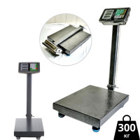 Професійні Торгові Ваги на 300 кг SteelWeigh 300 - Посилена стійка, рельєфна платформа 